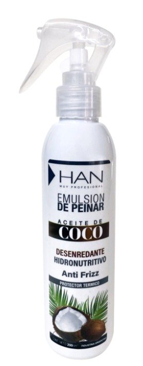 EMULCION PARA PEINAR CON ACEITE COCO X 200 cc