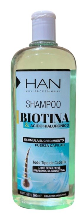 Shampoo  BIOTINA Y A HIALURONICO